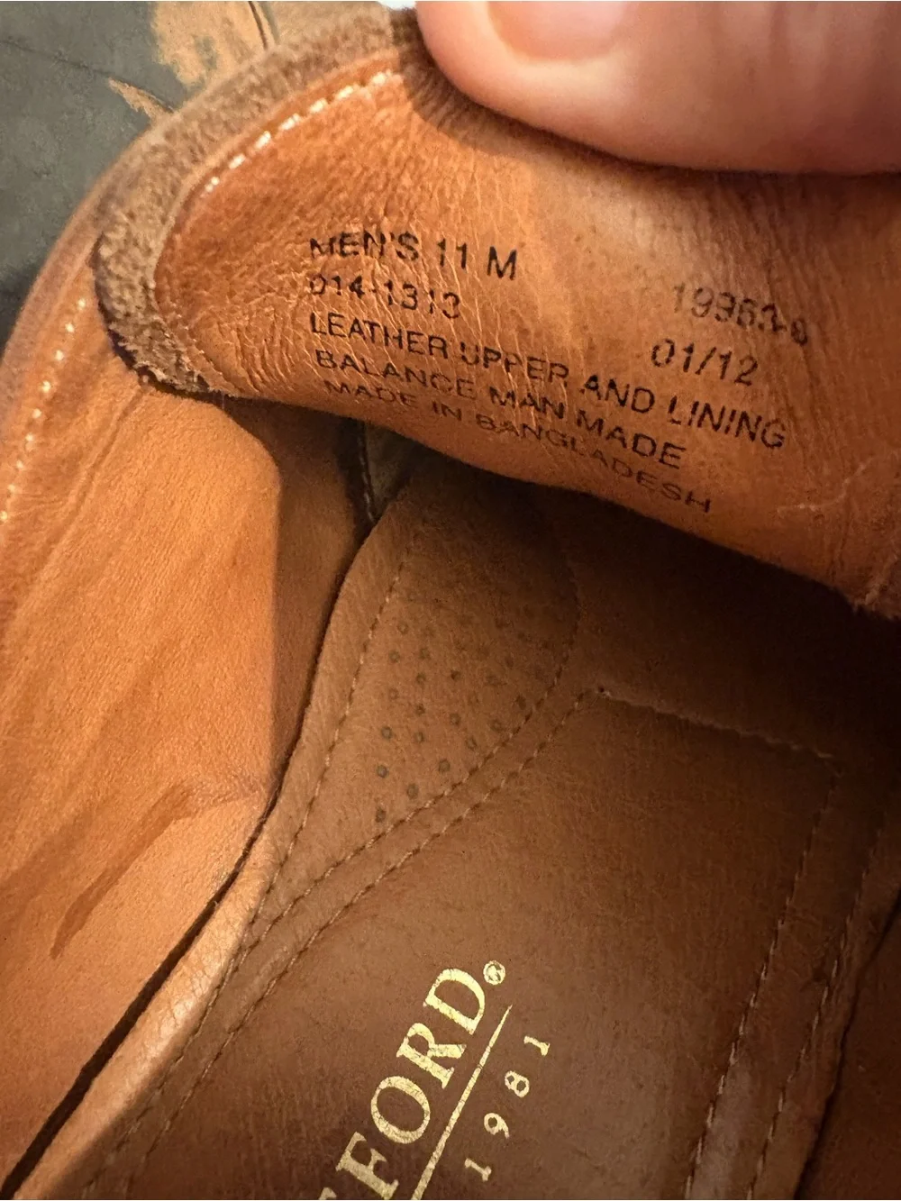 Stanford Men's Brown Leather Wingtip Oxfords - Classic Dress Shoes